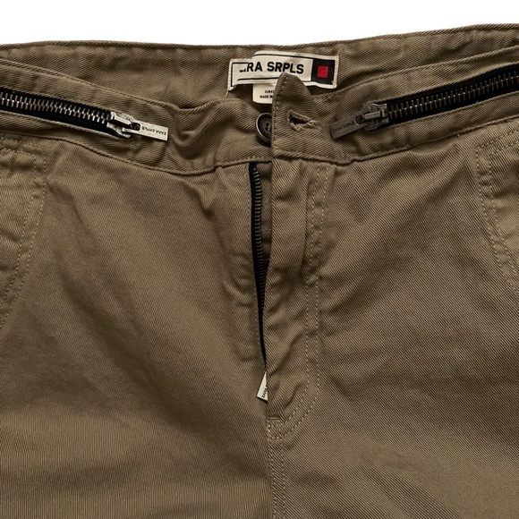 Zara SRPLS Pants Mens Size 32 Limited Edition Wide Leg Stretch Beige - Picture 4 of 7